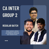 CA Inter Jan 26 Exams | Group 2 By CA Shubham Keswani, CA Sankalp Kanstiya & Prof. Sanjay Appan | LIVE Regular Batch